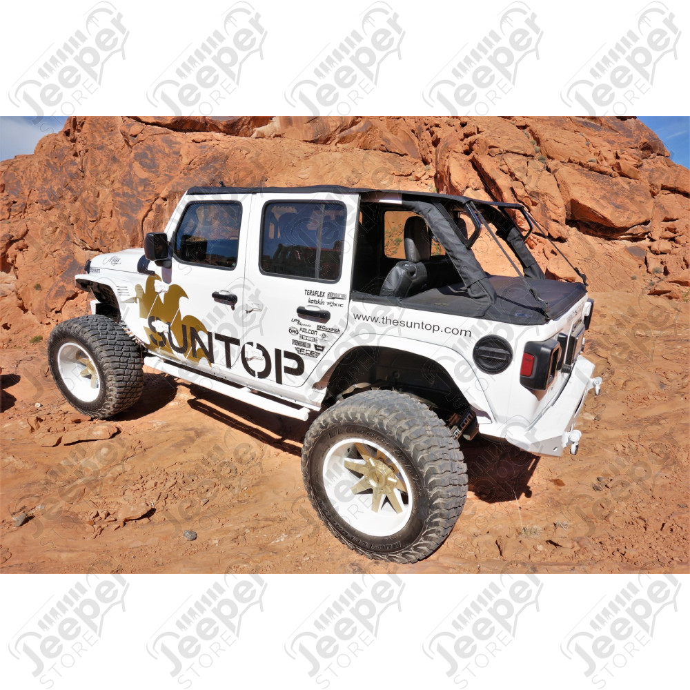 Bâche complète Suntop Cargo Top U4, couleur: noir (Black Diamond) pour Jeep Wrangler JK Unlimited (4 portes)