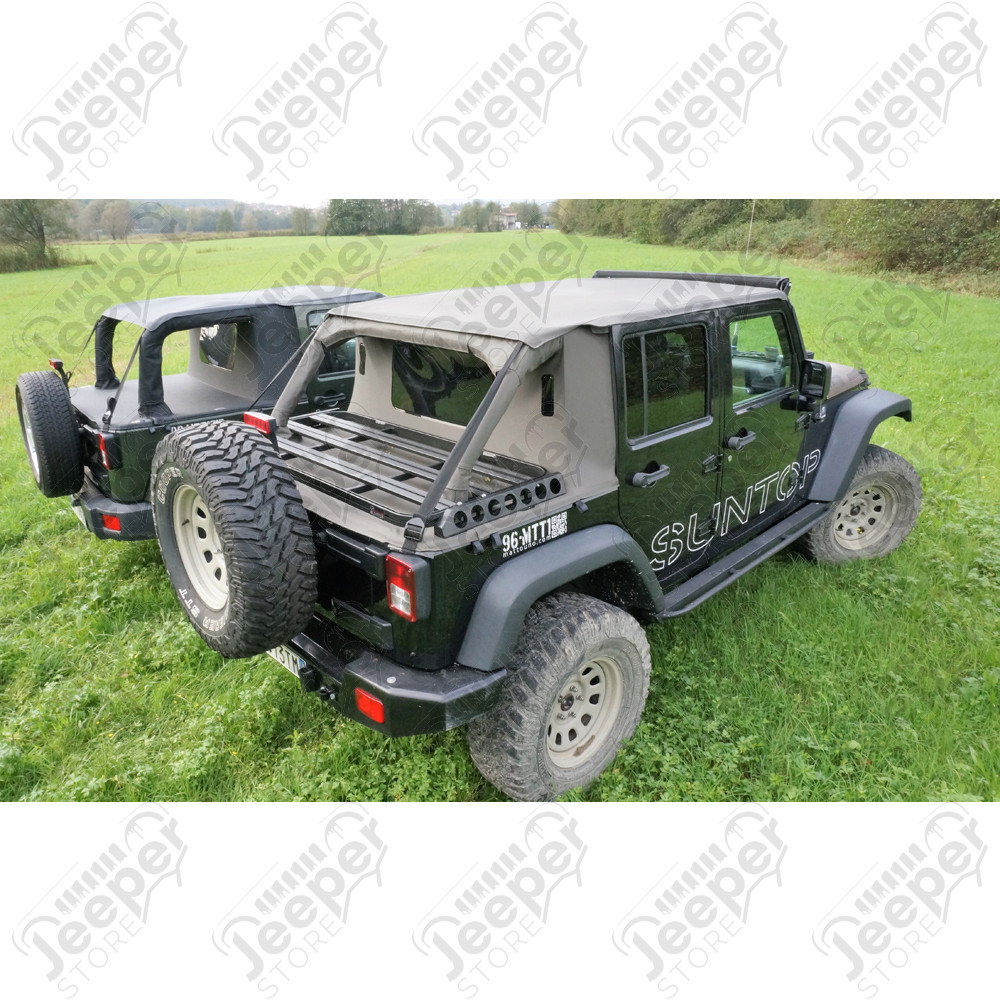 Bâche complète Suntop Cargo Top U4, couleur: Sable (Deep Sand) pour Jeep Wrangler JK Unlimited (4 portes) (Default)