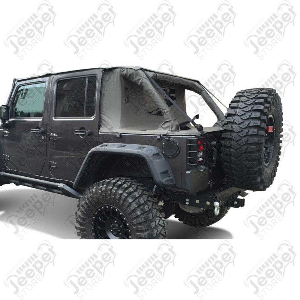 Bâche complète Suntop Cargo Top U4, couleur: Khaki (Green Military) pour Jeep Wrangler JK Unlimited (4 portes)