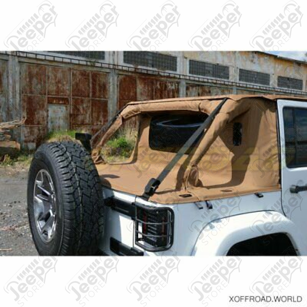 Bâche complète Suntop Cargo Top U4, couleur: Sable (Deep Sand) pour Jeep Wrangler JK Unlimited (4 portes) (Default)