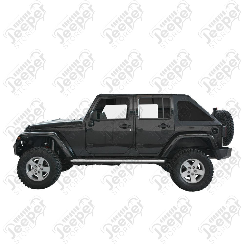 Bâche complète Suntop Fastback Top U4, couleur: Khaki (Green Military) pour Jeep Wrangler JK Unlimited (4 portes)