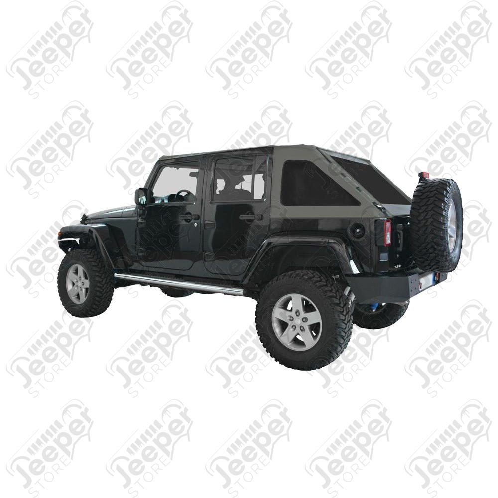 Bâche complète Suntop Fastback Top U4, couleur: Khaki (Green Military) pour Jeep Wrangler JK Unlimited (4 portes)