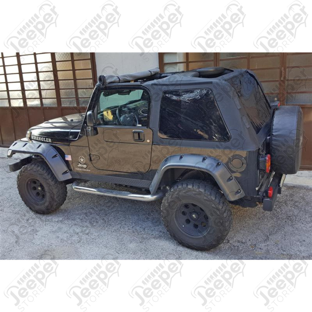 Bâche Suntop Fastback Top U2 - Couleur: noir (Black Diamond) - Jeep Wrangler TJ
