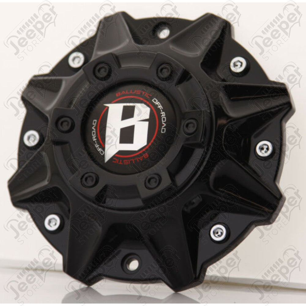 Cache moyeu noir mat pour jante Ballistic 958