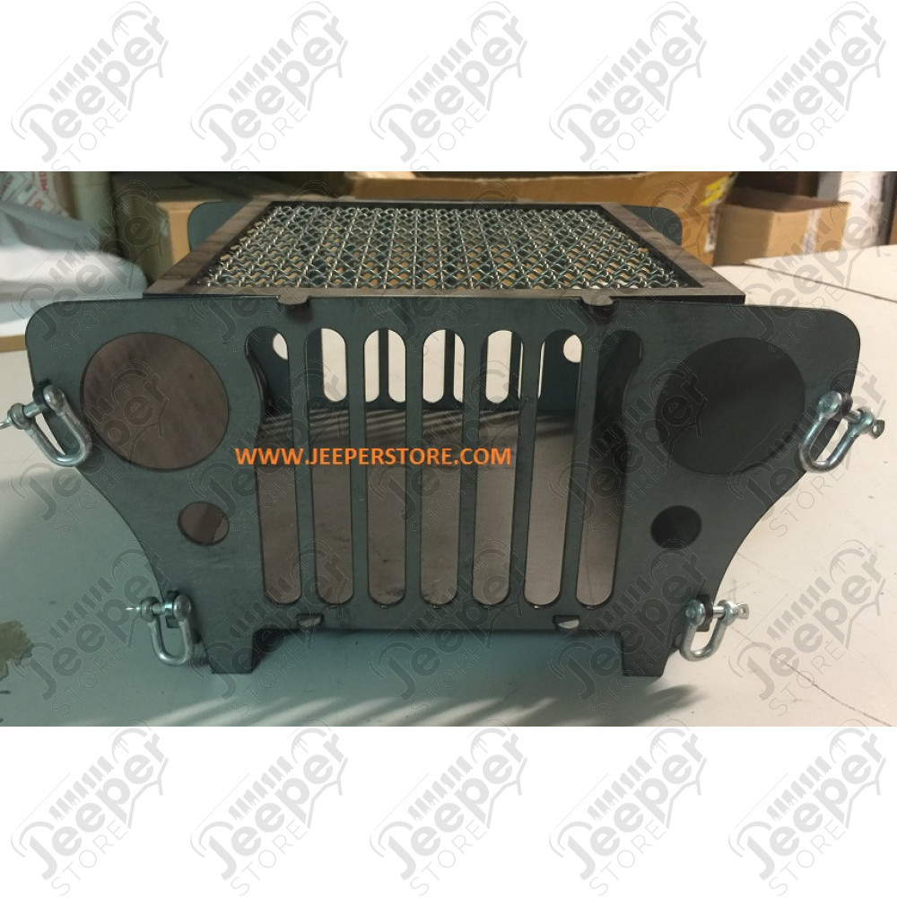 Barbecue Jeep en Acier pour Bivouac, Picnic, Randonnée