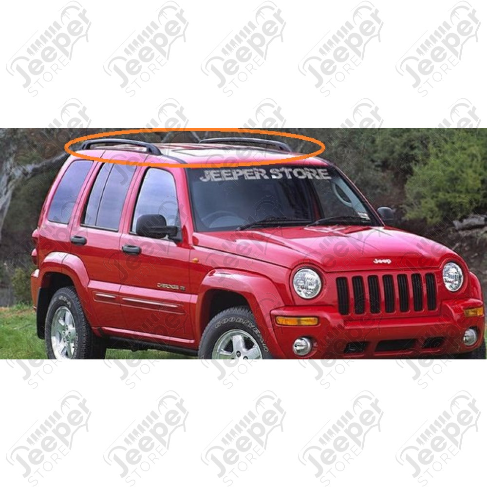 Occasion : Kit de 2 barres de toit longitudinales - Jeep Cherokee Liberty KJ