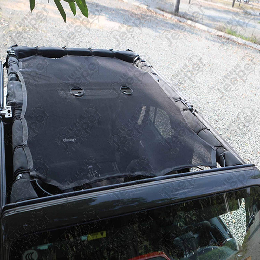 Bikini Eclipse Sun - Couleur : Noir typé Mesh - Jeep Wrangler JK Unlimited (4 portes) - Couvre les 4 places avant et arrière