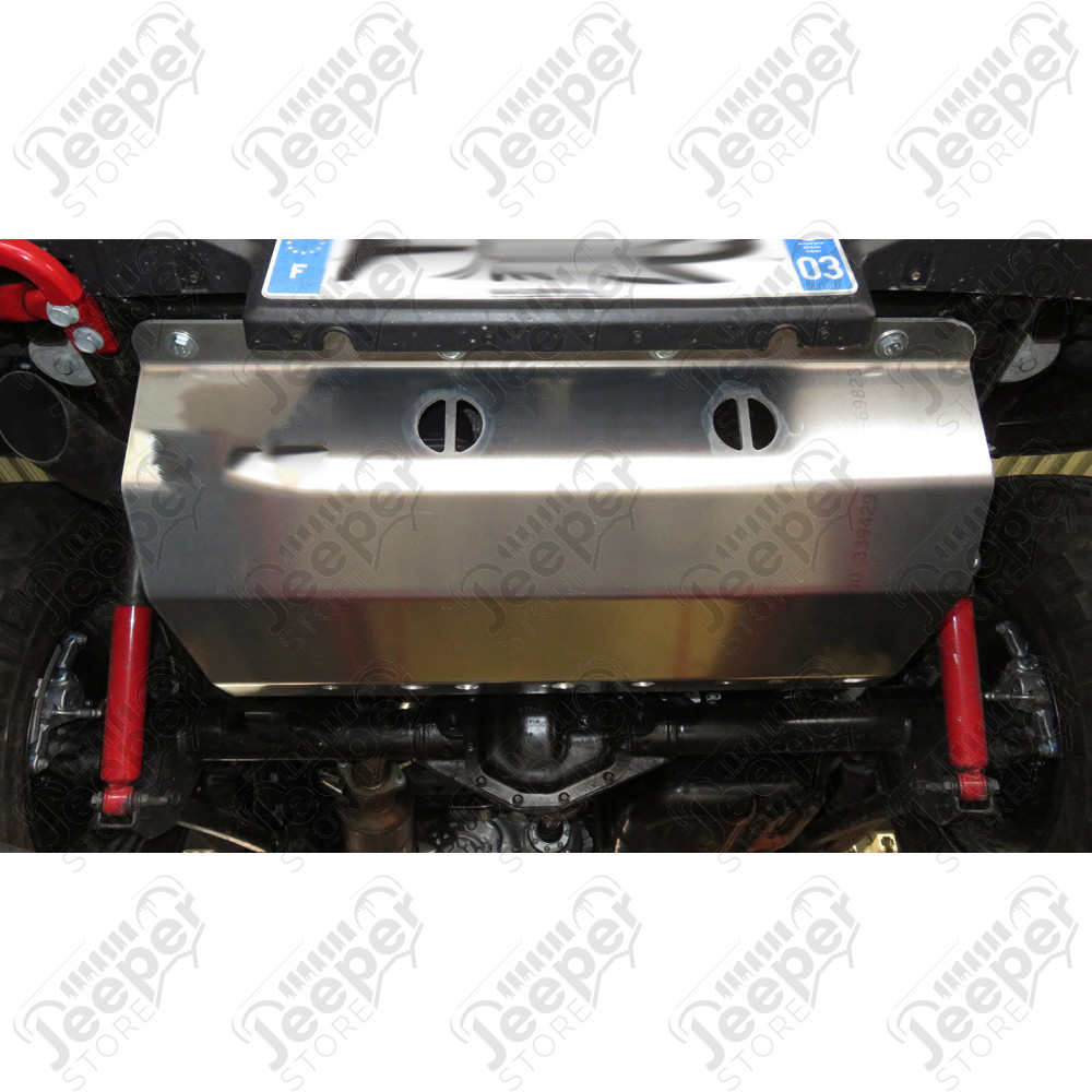Ski de protection silencieux d'échappement arrière pour 2.2L turbo diesel (blindage) Jeep Wrangler JL Unlimited (avec réservoir AD Blue) (Default)