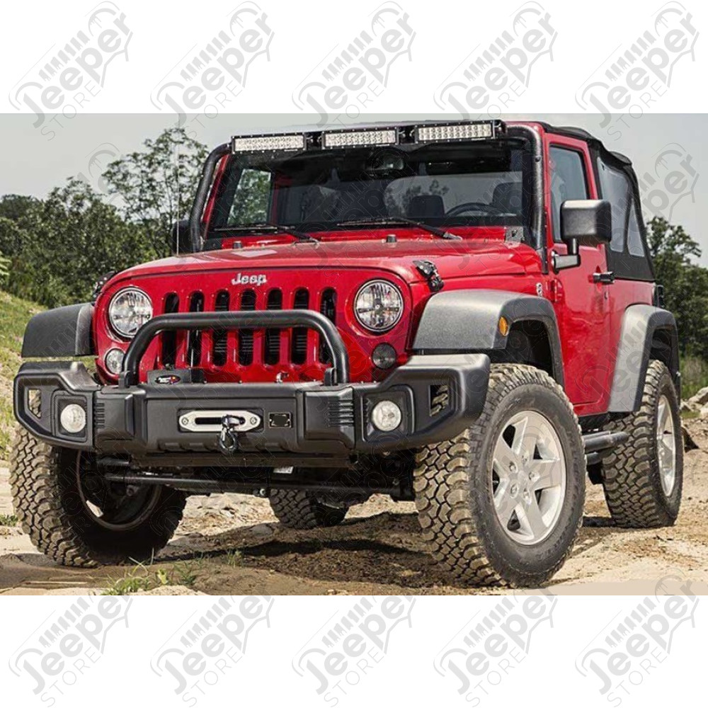Pare chocs avant acier avec ou sans porte treuil type Spartacus pour Jeep Wrangler JK
