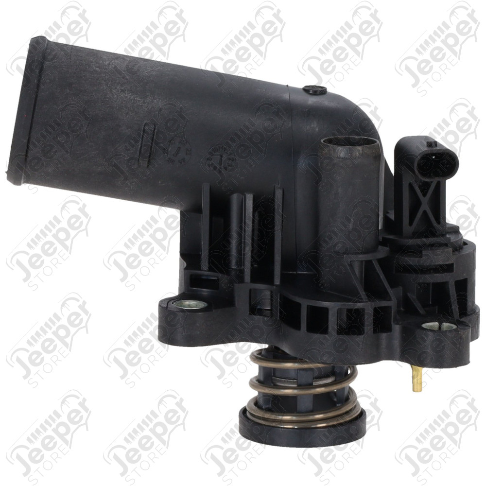 Boitier de thermostat avec thermostat pour 3.6L V6 essence Jeep Wrangler JL, Gladiator JT, Grand Cherokee WK2 - 1105.27 / 1107.27 / 4893926AF / 4893926 / SK121424 / 1009194 / 86269 / 9023113