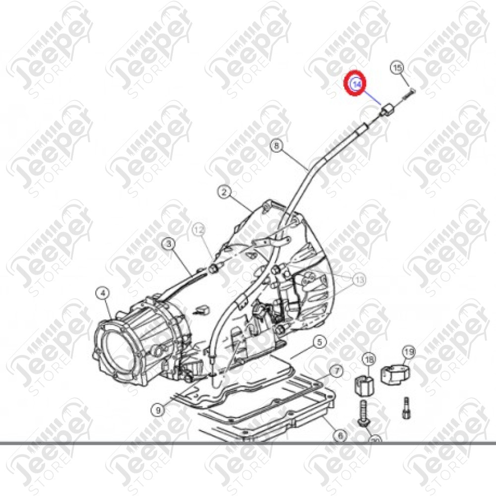 Bouchon de jauge de boite automatique pour 2.7L CRD Jeep Grand Cherokee WJ, WG / 53013549AA / 53013549 / 104483 / 10104483