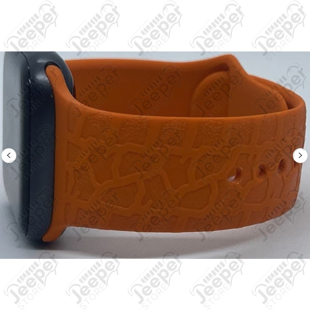Bracelet Jeeper pour montre Apple Watch (couleur : orange - taille : 16 à 21 cm)