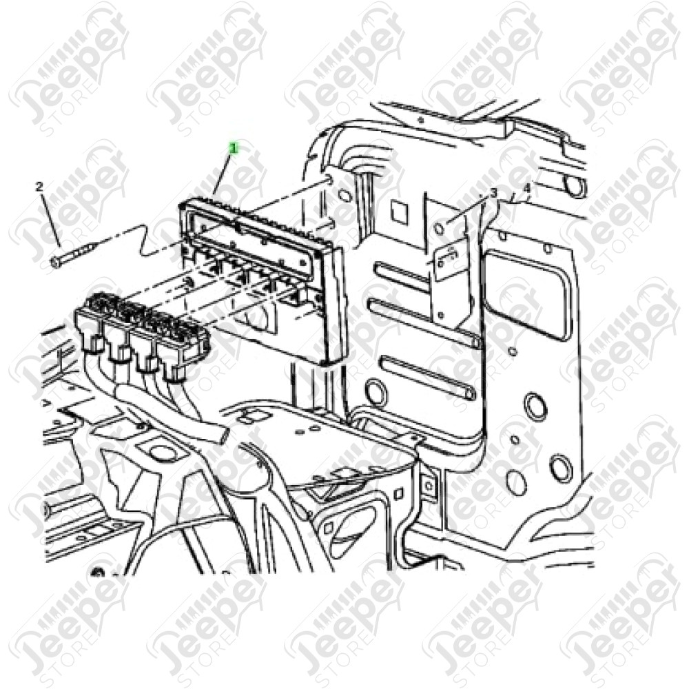 Calculateur moteur 2.8L CRD (commande groupe motopropulseur générique) - Jeep Wrangler JK - 68034132AA