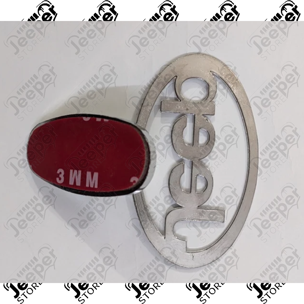 Logo JEEP - Emblème Jeep pour capot moteur (facon viseur comme Mercedes)