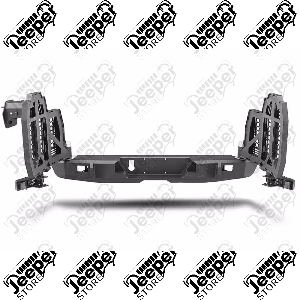 Pare chocs arrière en acier avec porte roue de secours et accessoires en supplément possible de la marque RealTruck pour Jeep Gladiator JT - 11540.38 - 1154038 / 11540-38 / OM11540.38