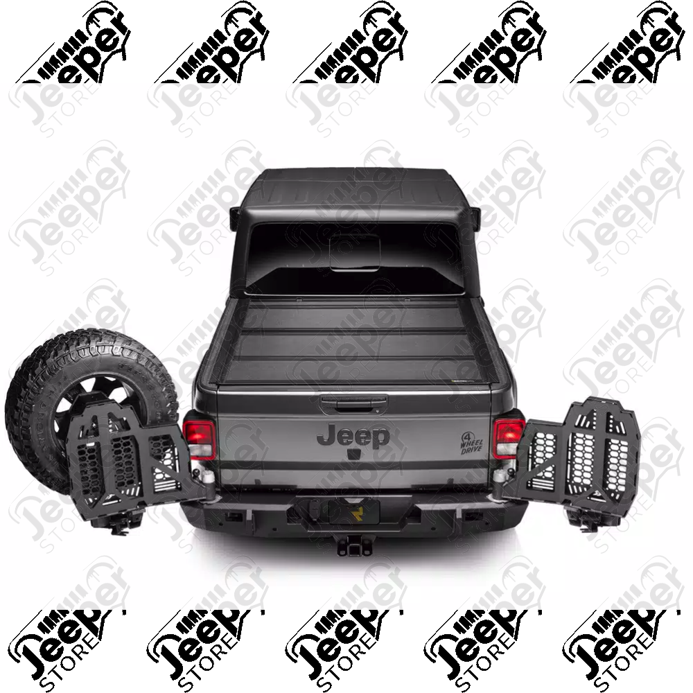 Porte gauche pour pare chocs arrière "Wingmate" Rugged Ridge by RealTruck pour Jeep Gladiator JT - 11540.41 / 11540-41 / 1154041
