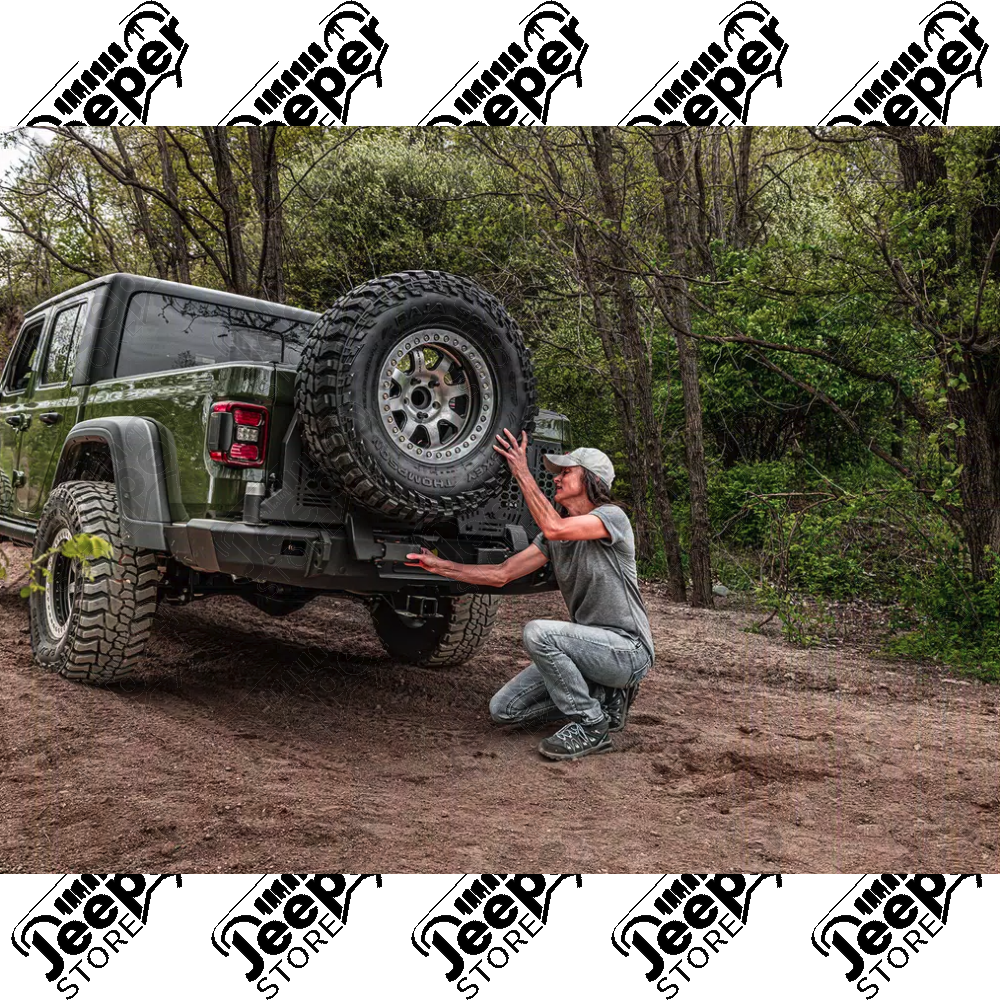 Porte gauche pour pare chocs arrière "Wingmate" Rugged Ridge by RealTruck pour Jeep Gladiator JT - 11540.41 / 11540-41 / 1154041