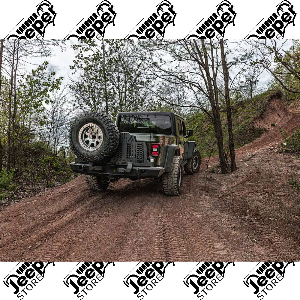 Porte gauche pour pare chocs arrière "Wingmate" Rugged Ridge by RealTruck pour Jeep Gladiator JT - 11540.41 / 11540-41 / 1154041