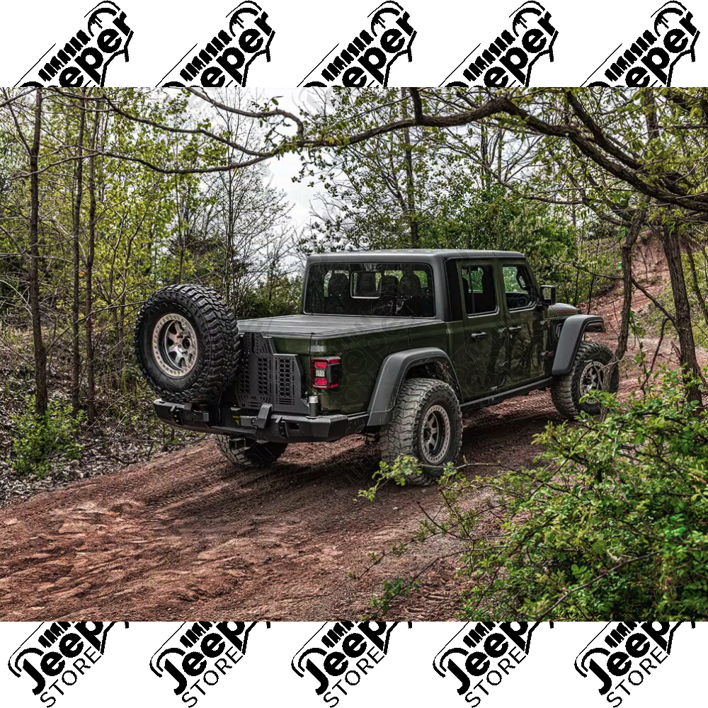 Porte gauche pour pare chocs arrière "Wingmate" Rugged Ridge by RealTruck pour Jeep Gladiator JT - 11540.41 / 11540-41 / 1154041