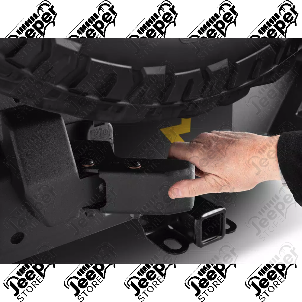 Porte gauche pour pare chocs arrière "Wingmate" Rugged Ridge by RealTruck pour Jeep Gladiator JT - 11540.41 / 11540-41 / 1154041