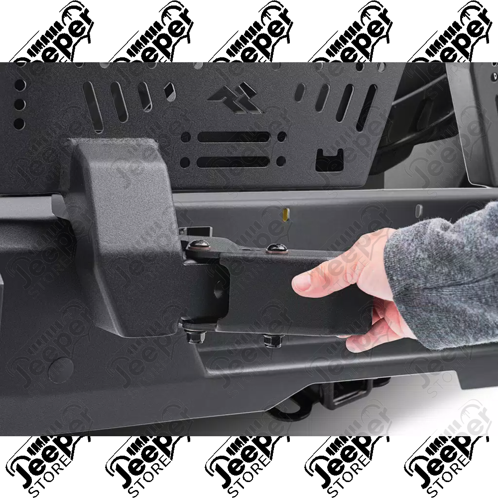 Porte gauche pour pare chocs arrière "Wingmate" Rugged Ridge by RealTruck pour Jeep Gladiator JT - 11540.41 / 11540-41 / 1154041