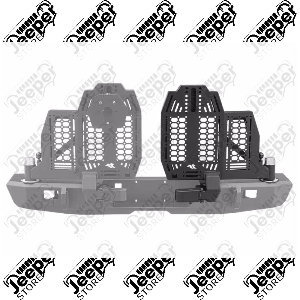 Porte droite pour pare chocs arrière "Wingmate" Rugged Ridge by RealTruck pour Jeep Gladiator JT - 11540.44 / 11540-44 / 1154044