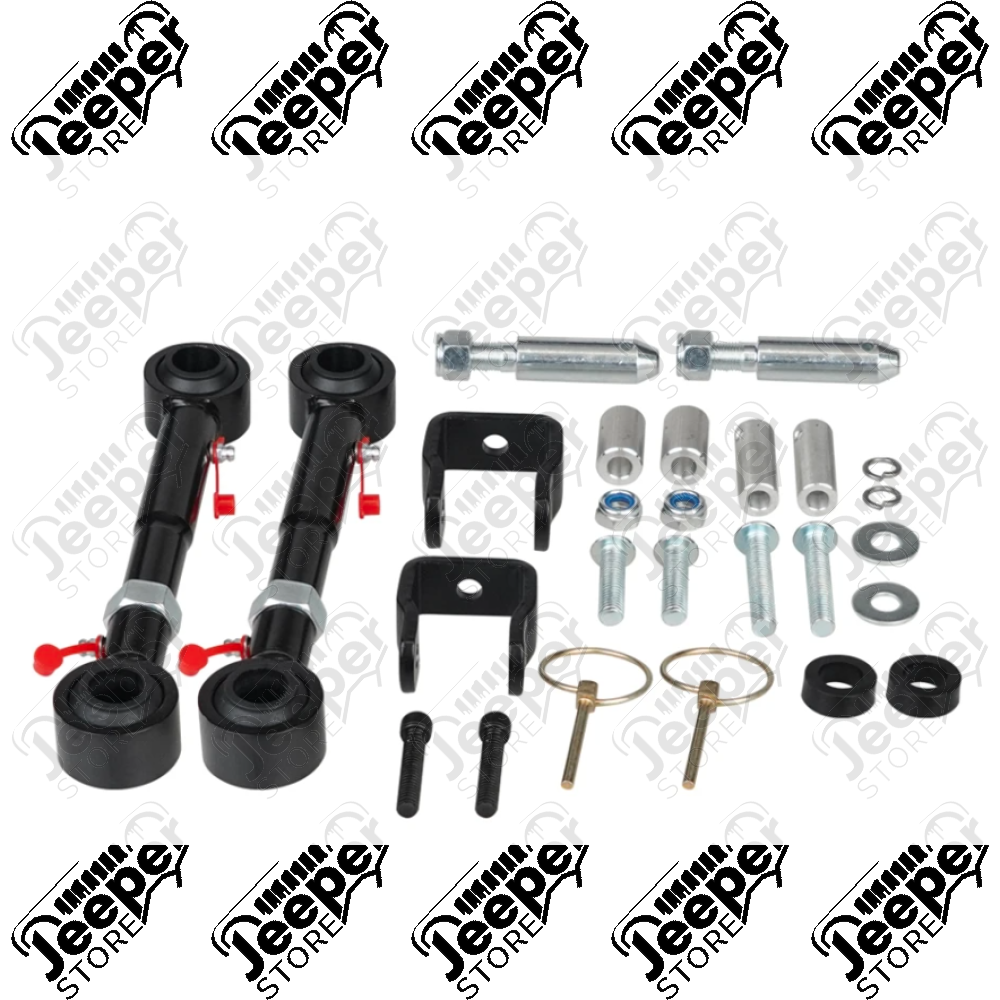 Kit de biellettes avant renforcées et déconnectable pour Jeep Grand Cherokee ZJ, ZG (pour réhausse de 2.5" à 6")