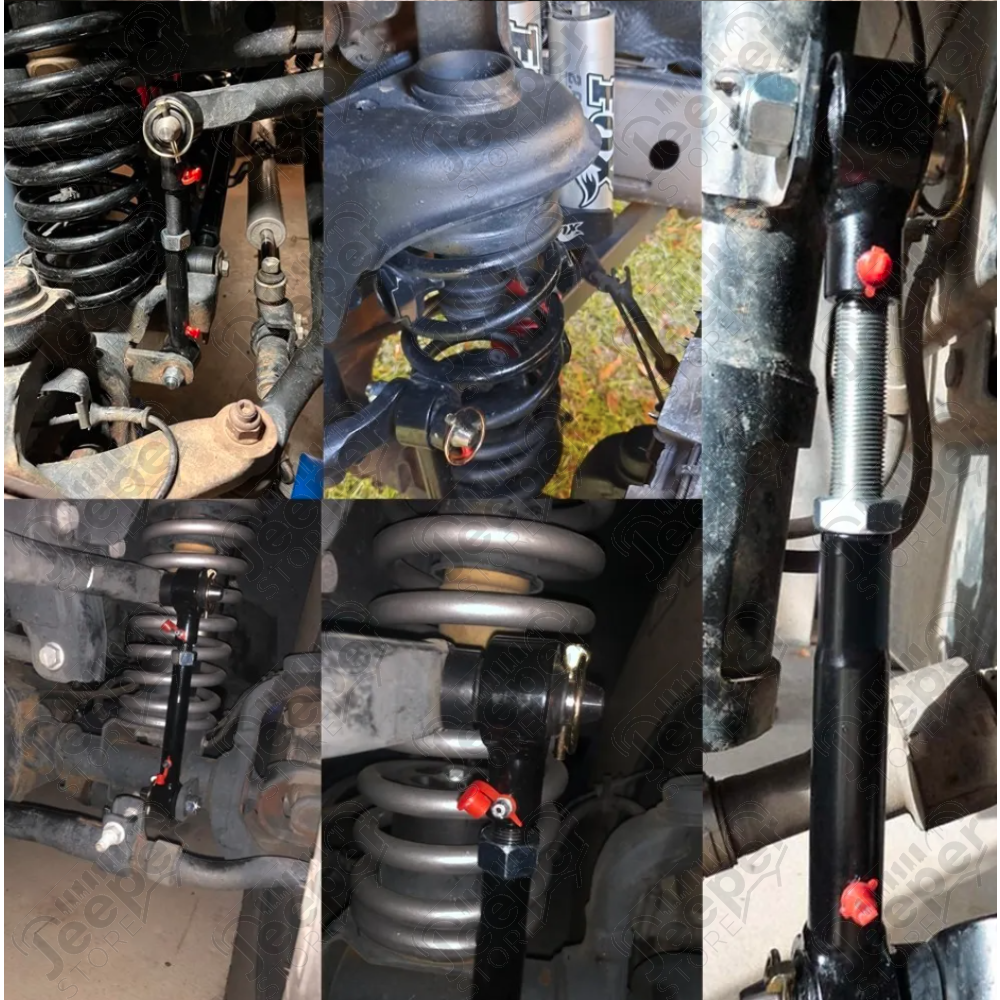 Kit de biellettes avant renforcées et déconnectable FLJ Offroad pour Jeep Wrangler JK (pour réhausse de 2.5" à 6") - PRC-1010A / PRC1010A / 0507.27