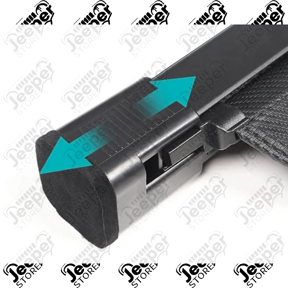 Plage arrière enroulable couleur gris/noir pour Jeep Grand Cherokee WJ, WG