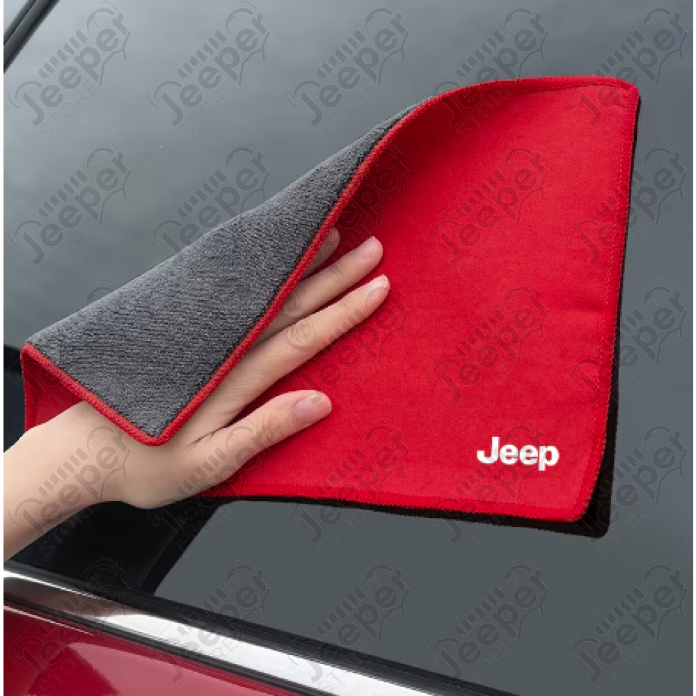 Goodies : Chiffon Jeep avec pinceau de nettoyage Jeep pour nettoyage du tableau de bord