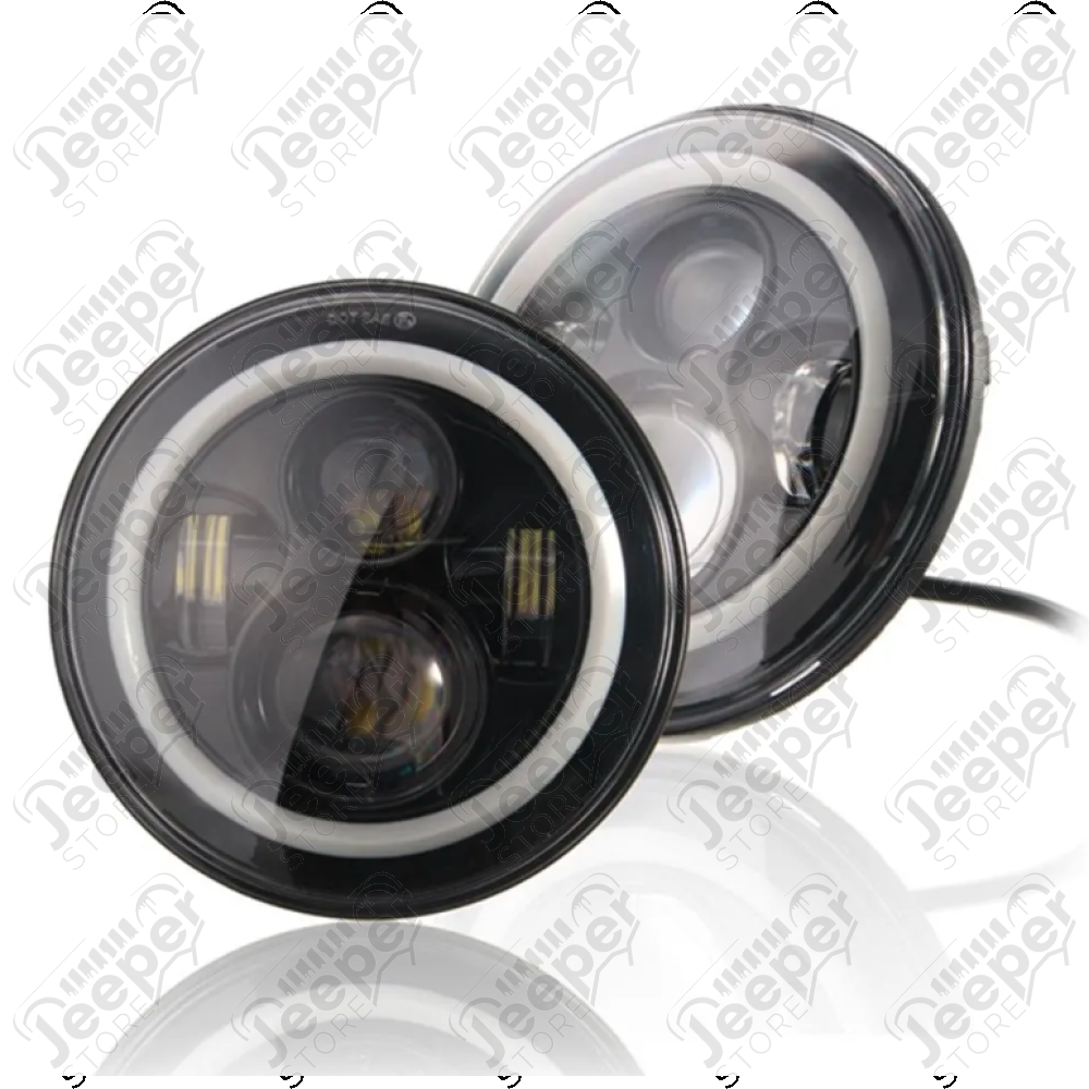 Kit 2 Phares LED 7’’ FLJ Offroad Classic7 – Homologués Europe – Jeep Wrangler JL et Gladiator JT