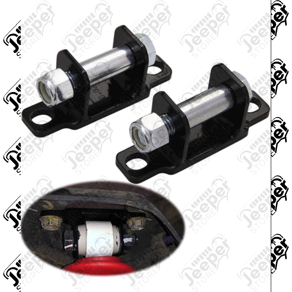 Kit de 2 fixations d'amortisseurs renforcé pour la partie supérieur arrière Jeep Wrangler TJ et Jeep Wrangler JK - RT27068