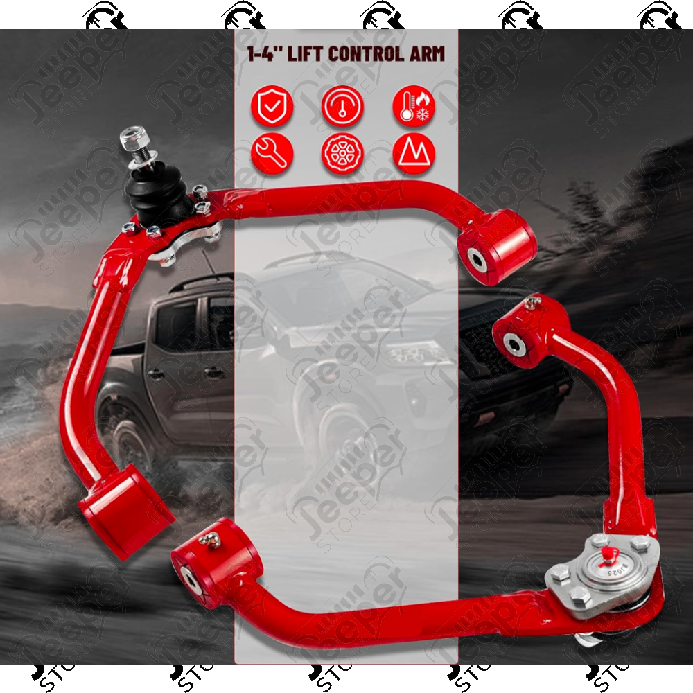 Kit 2 triangles avant supérieur gauche et droit pour véhicule réhaussé de 1" à 4" Jeep Cherokee Liberty KJ