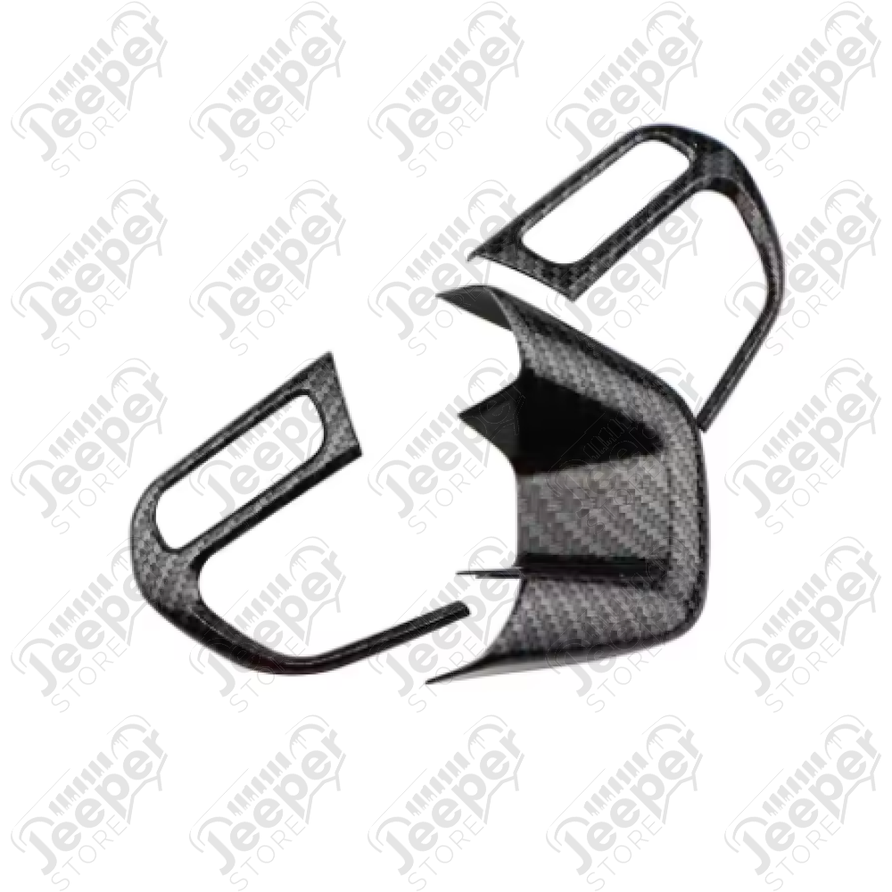 Enjoliveur de branches de volant couleur imitation carbon pour Jeep Renegade BU, BV
