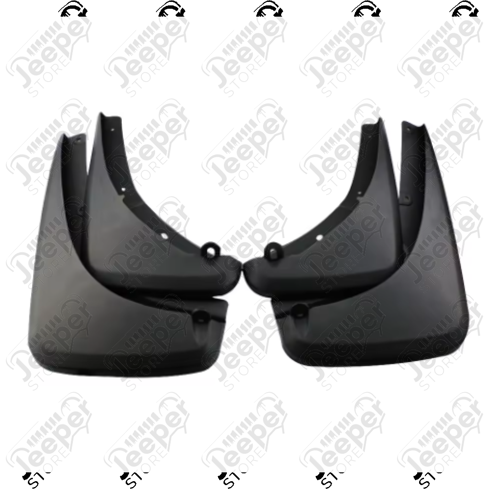 Kit de 4 bavettes plastique avant et arrière pour Jeep Renegade BU, BV