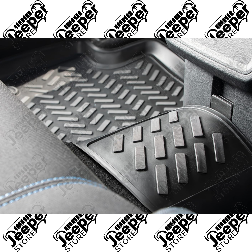 Kit de tapis préformés en caoutchouc (avant, arrière et coffre) pour Jeep Renegade BU, BV - SET29101