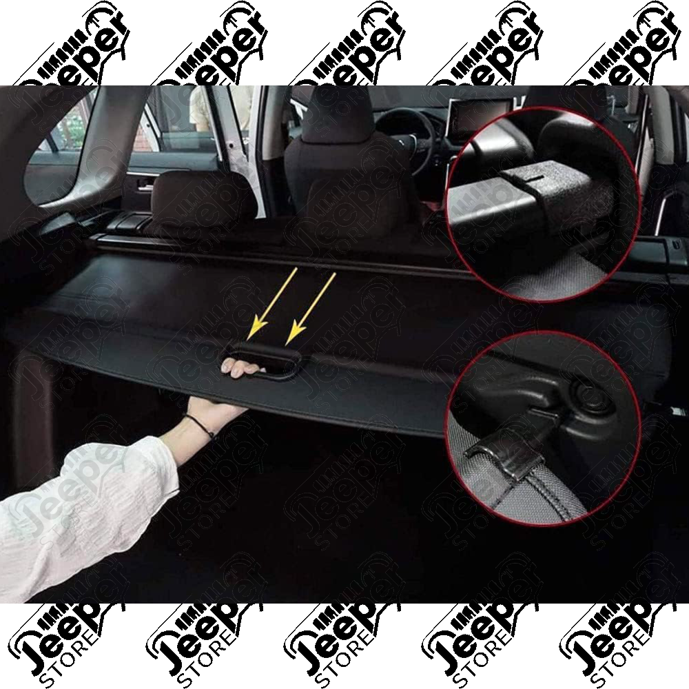 Plage arrière rétractable noire pour Jeep Renegade BU