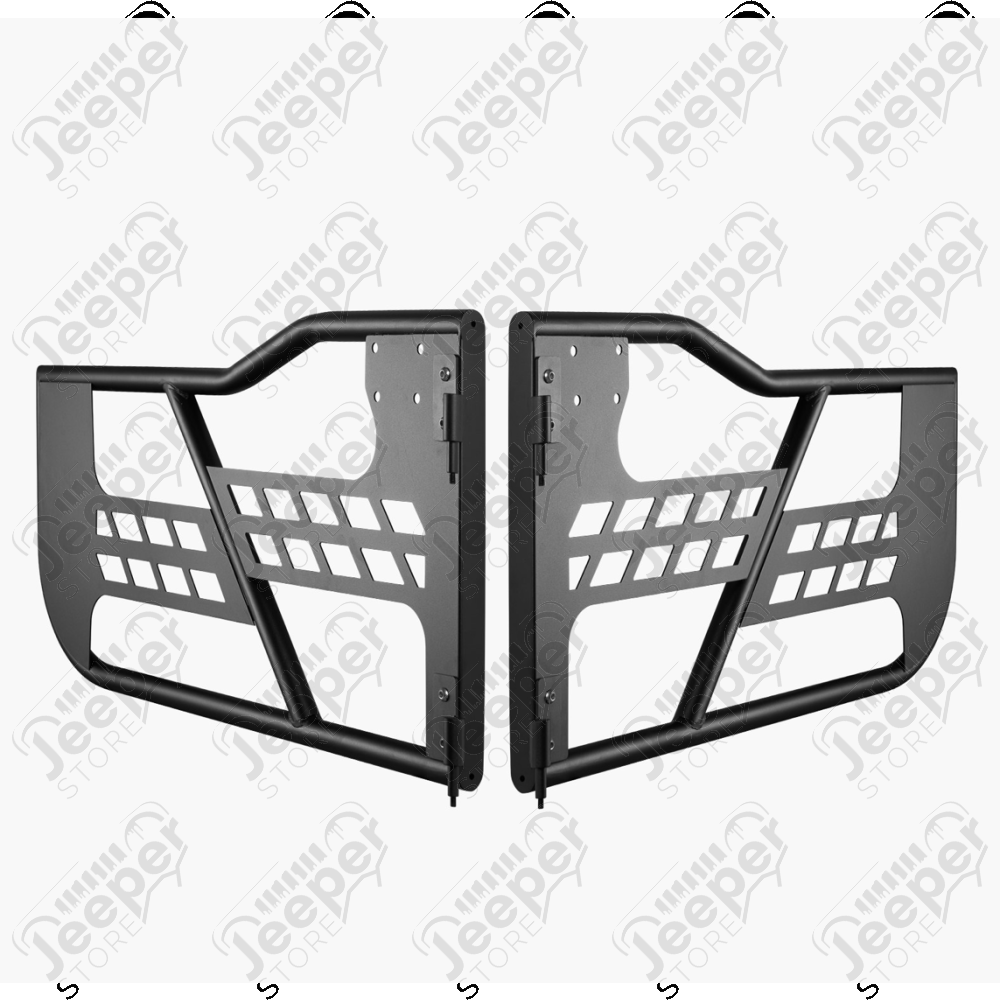 Kit de 2 demi portes avant tubulaires en acier sans rétroviseurs pour Jeep Wrangler JK