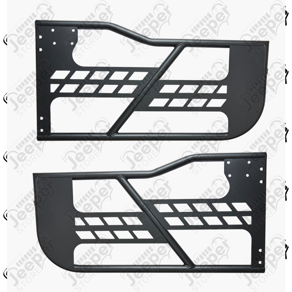 Kit de 2 demi portes avant tubulaires en acier sans rétroviseurs pour Jeep Wrangler JK