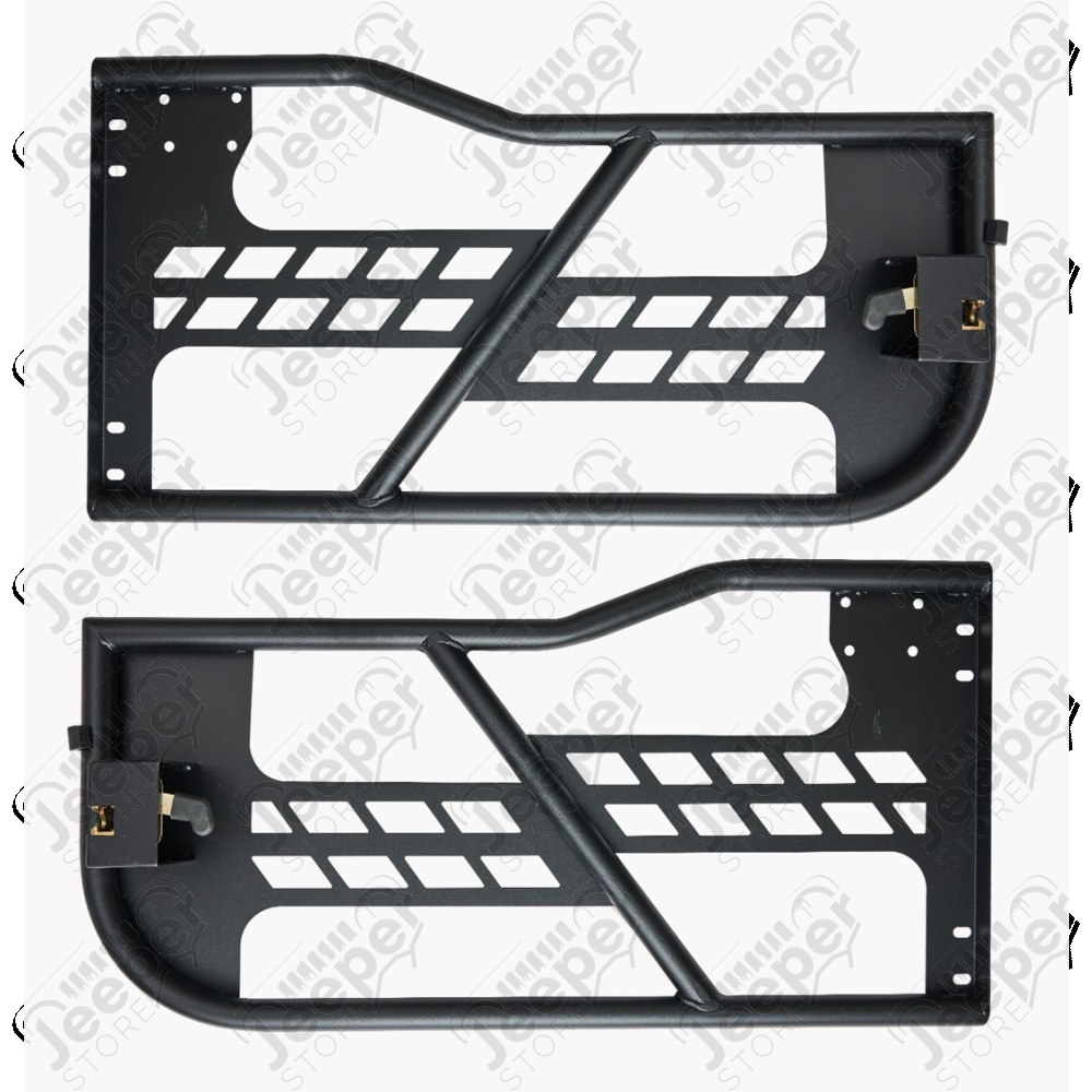 Kit de 2 demi portes avant tubulaires en acier sans rétroviseurs pour Jeep Wrangler JK