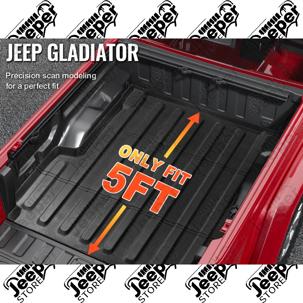 Tapis de coffre (benne) en caoutchouc pour Jeep Gladiator JT