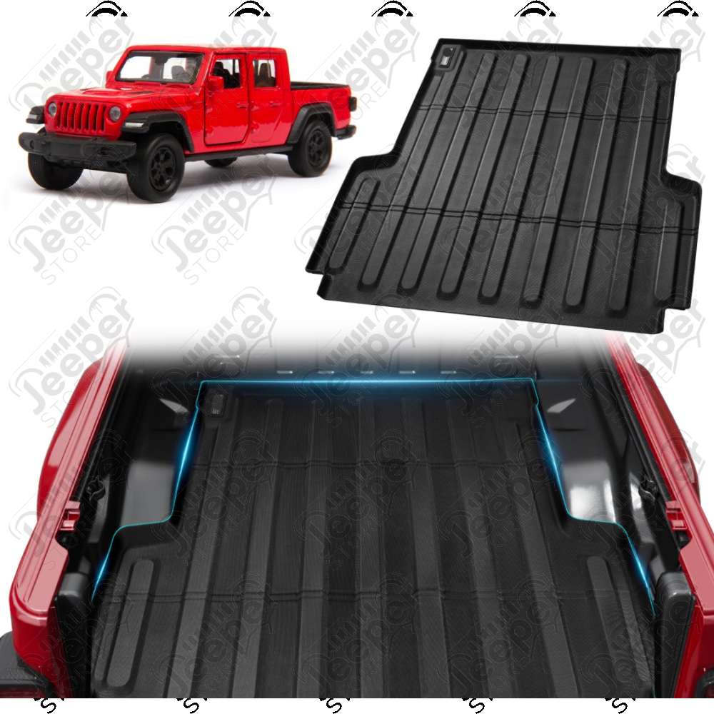 Tapis de coffre (benne) en caoutchouc pour Jeep Gladiator JT