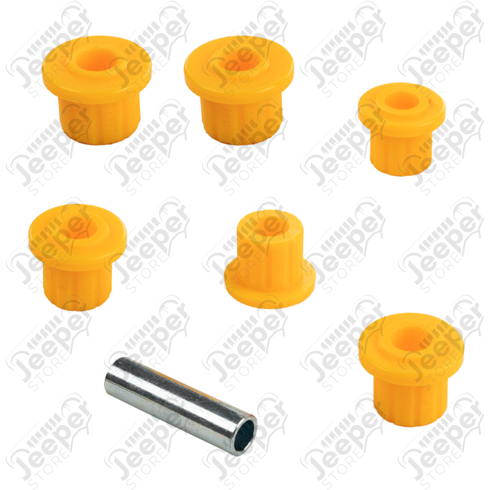 Kit de silentblocs en polyuréthane pour lames arrière de marque OME (Old Man Emu) Jeep Wrangler YJ - OMESB57