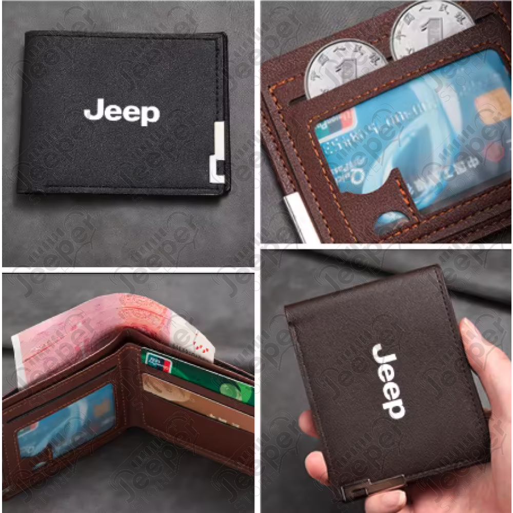 Portefeuille Jeep pour homme - Couleur : noir