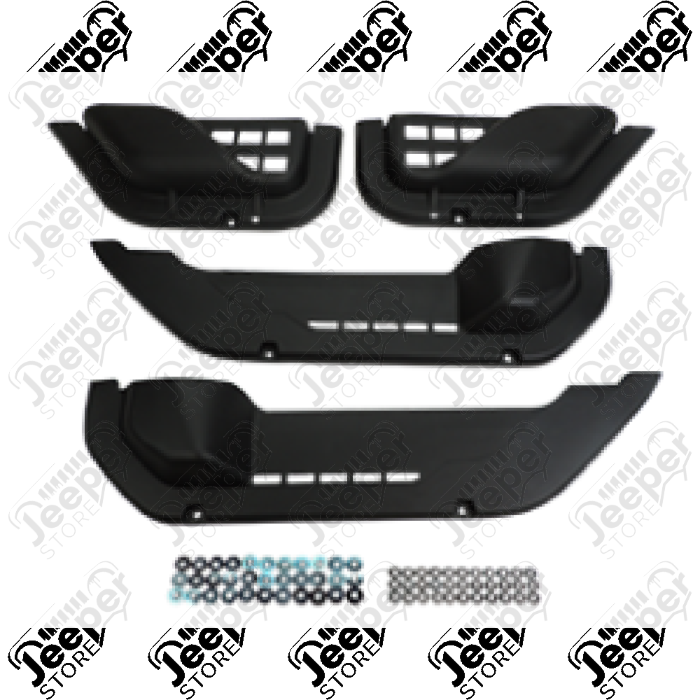 Kit de 4 rangements en plastique pour panneaux de portes Jeep Wrangler JL Unlimited - RT27070 / 1571.30