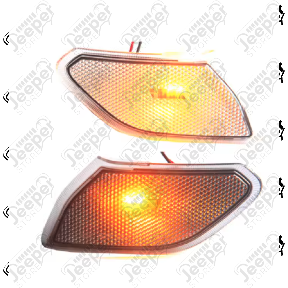 Kit 2 clignotants blanc latéraux pour Jeep Wrangler JL