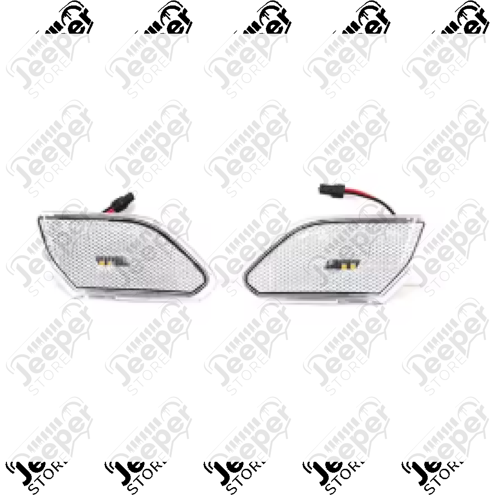 Kit 2 clignotants blanc latéraux pour Jeep Wrangler JL