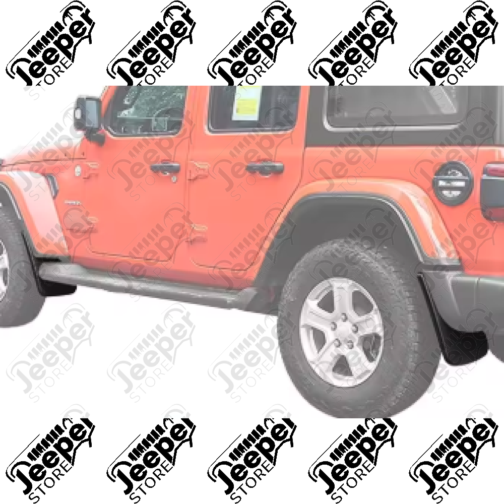 Kit de 4 bavettes plastique avant et arrière pour Jeep Wrangler JL