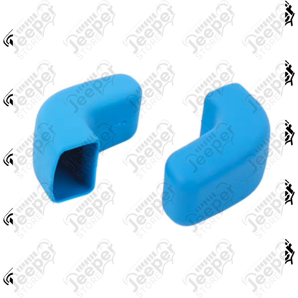 Kit 2 protections de crochet de remorquage US (couleur bleu) pour Jeep Wrangler JL et Gladiator JT