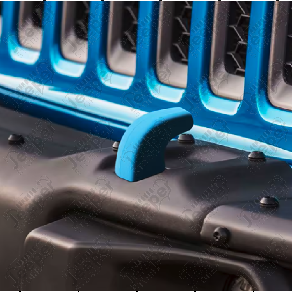 Kit 2 protections de crochet de remorquage US (couleur bleu) pour Jeep Wrangler JL et Gladiator JT